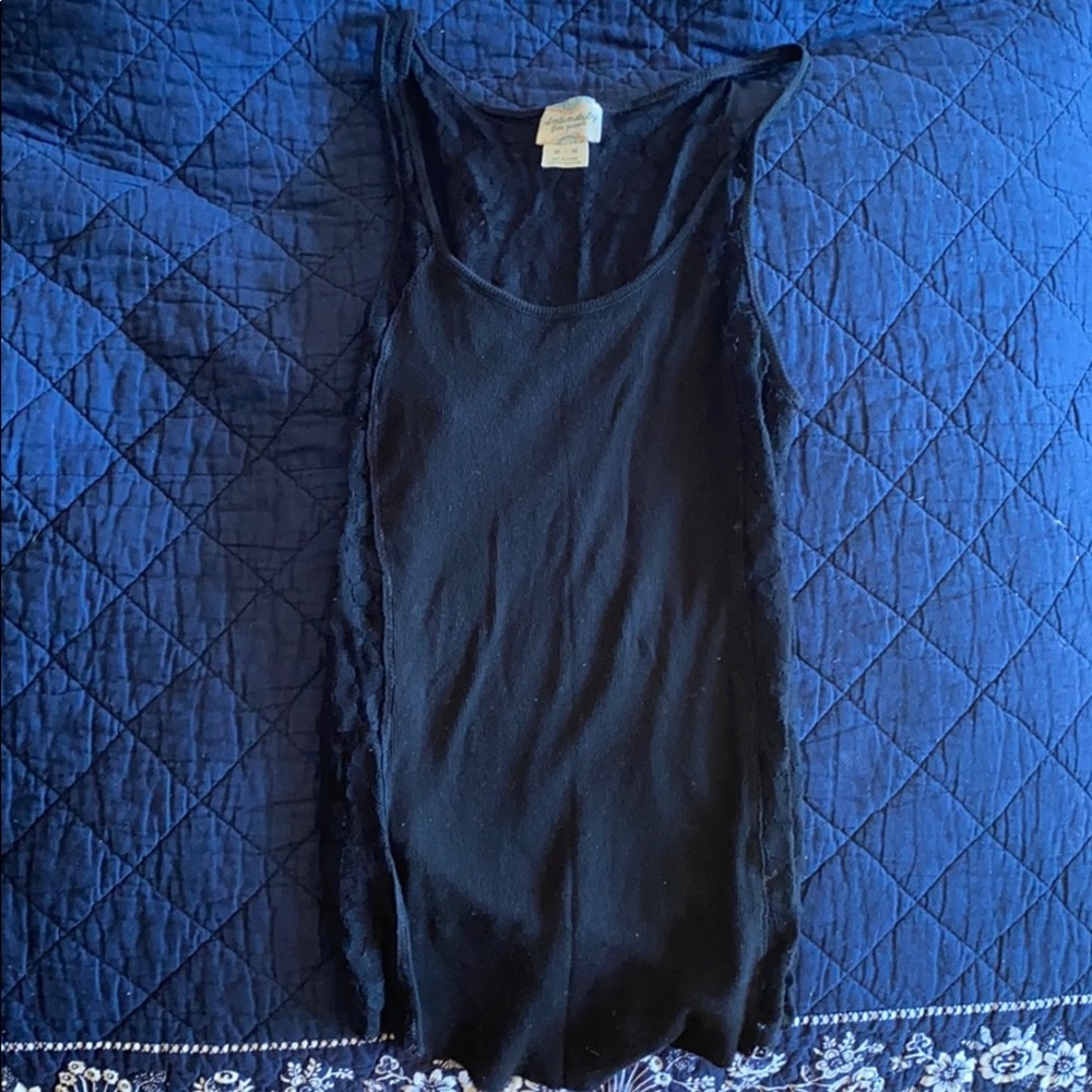 Free People blue lace shirt